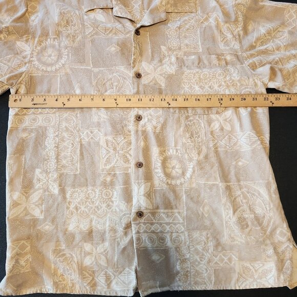 Island Republic Hawaiian Shirt Silk Short Sleeve Button Up Floral Large - Picture 10 of 11
